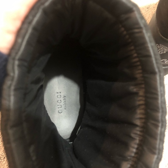 AUTHENTIC NYLON GUCCI GUCCISSIMA MIRO’SOFT NERO/NERO BOOTS - Picture 8 of 12